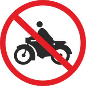 عبور وسایل نقلیه موتوری ممنوع